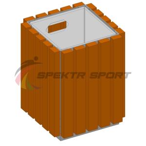 Купить Урна металлическая в деревянной обрешетке SP МФ400 в Ужуре 