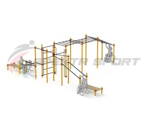 Купить Спортивный комплекс для инвалидов-колясочников WRK-D23_76mm в Ужуре 
