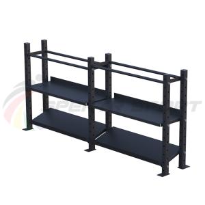 Купить Модульный стеллаж для гантелей, гирь и медболов 3780х430х1200 (2 секции) в Ужуре 