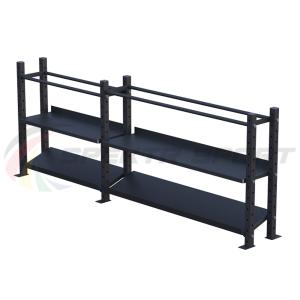 Купить Модульный стеллаж для гантелей, гирь и медболов 3180х430х1200 (2 секции) в Ужуре 