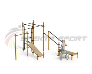 Купить Спортивный комплекс для инвалидов-колясочников WRK-D20_76mm в Ужуре 
