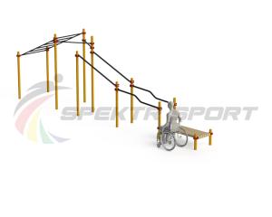 Купить Спортивный комплекс для инвалидов-колясочников WRK-D22_76mm в Ужуре 