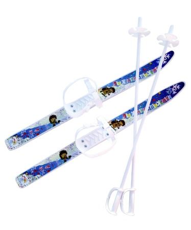 Купить Комплект лыжный детский Лыжики-пыжики с палками в Ужуре 
